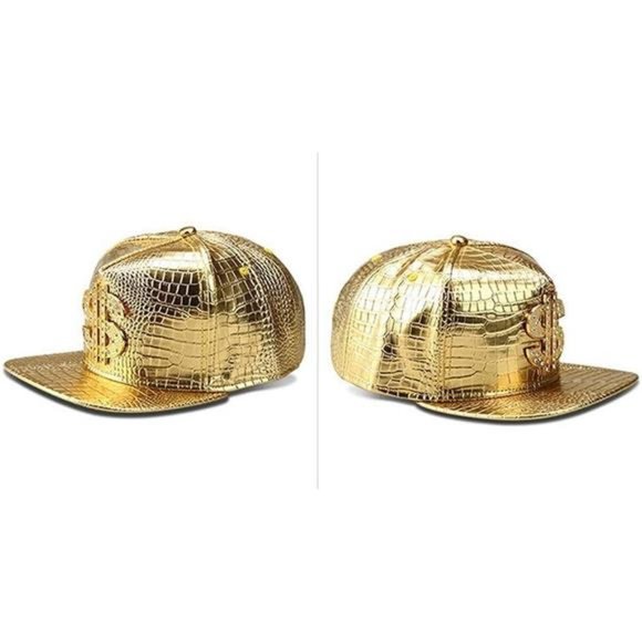 Hip Hop Hat Flat-Brimmed Hat Money Cap Adjustable Snapback Hat for Men and Women - Picture 2 of 6